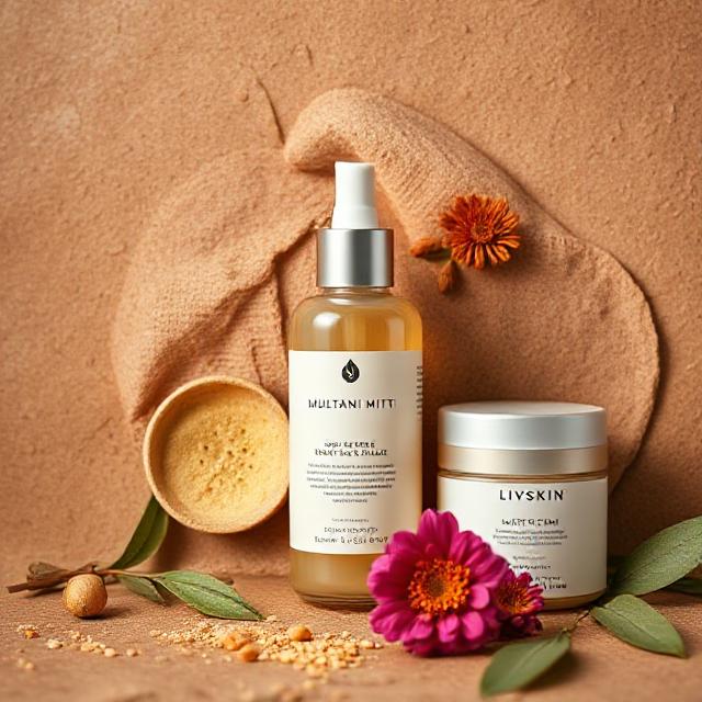 Multani mitti with rose